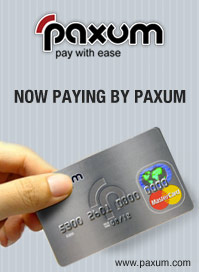 Put money into your gaming account using Paxum wallet